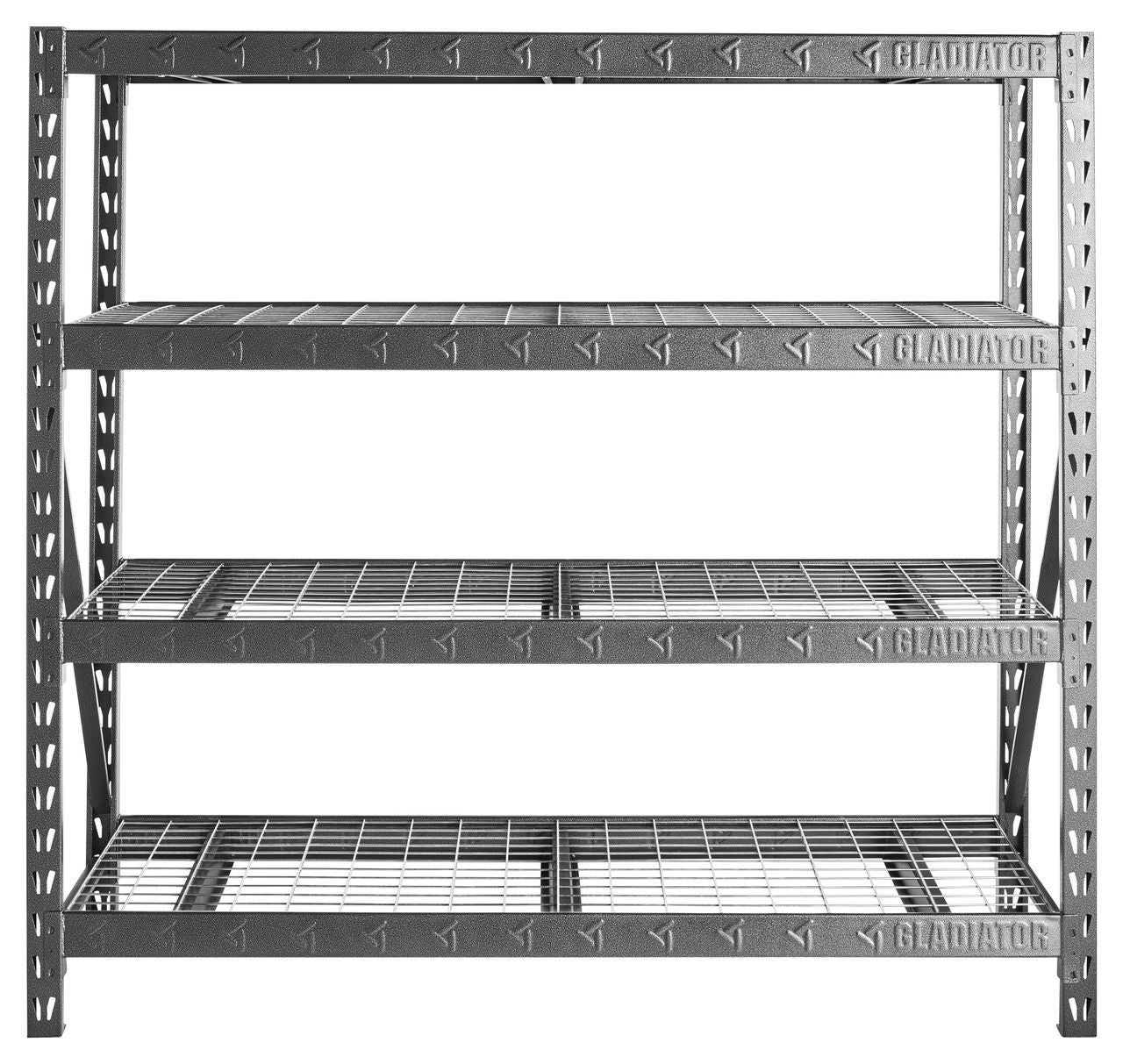 77" Wide Heavy Duty Rack with 4 x 24" Deep Shelves