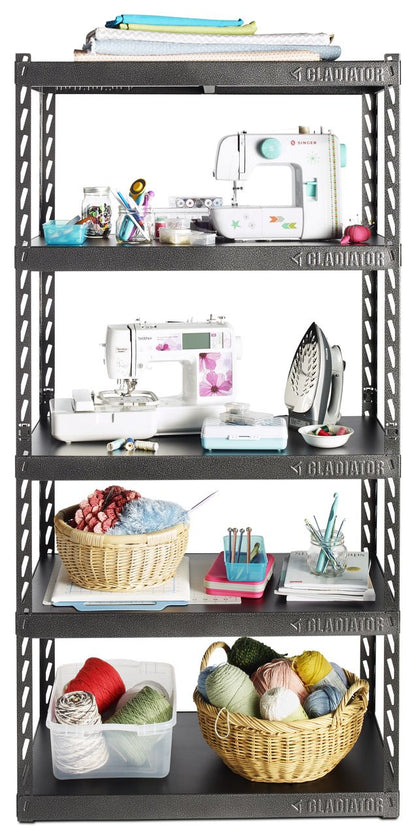 36" Wide EZ Connect Rack with 5 x 18" Deep Shelves