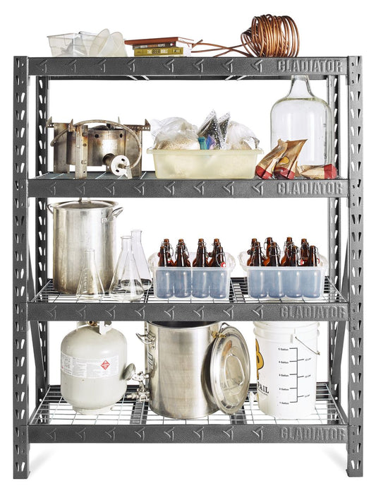 60" Wide Heavy Duty Rack with 4 x 18" Deep Shelves