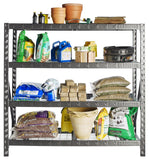 77" Wide Heavy Duty Rack with 4 x 24" Deep Shelves