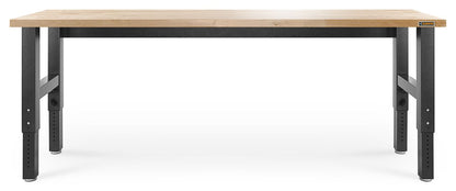 8' Wide Adjustable Height Hardwood Workbench
